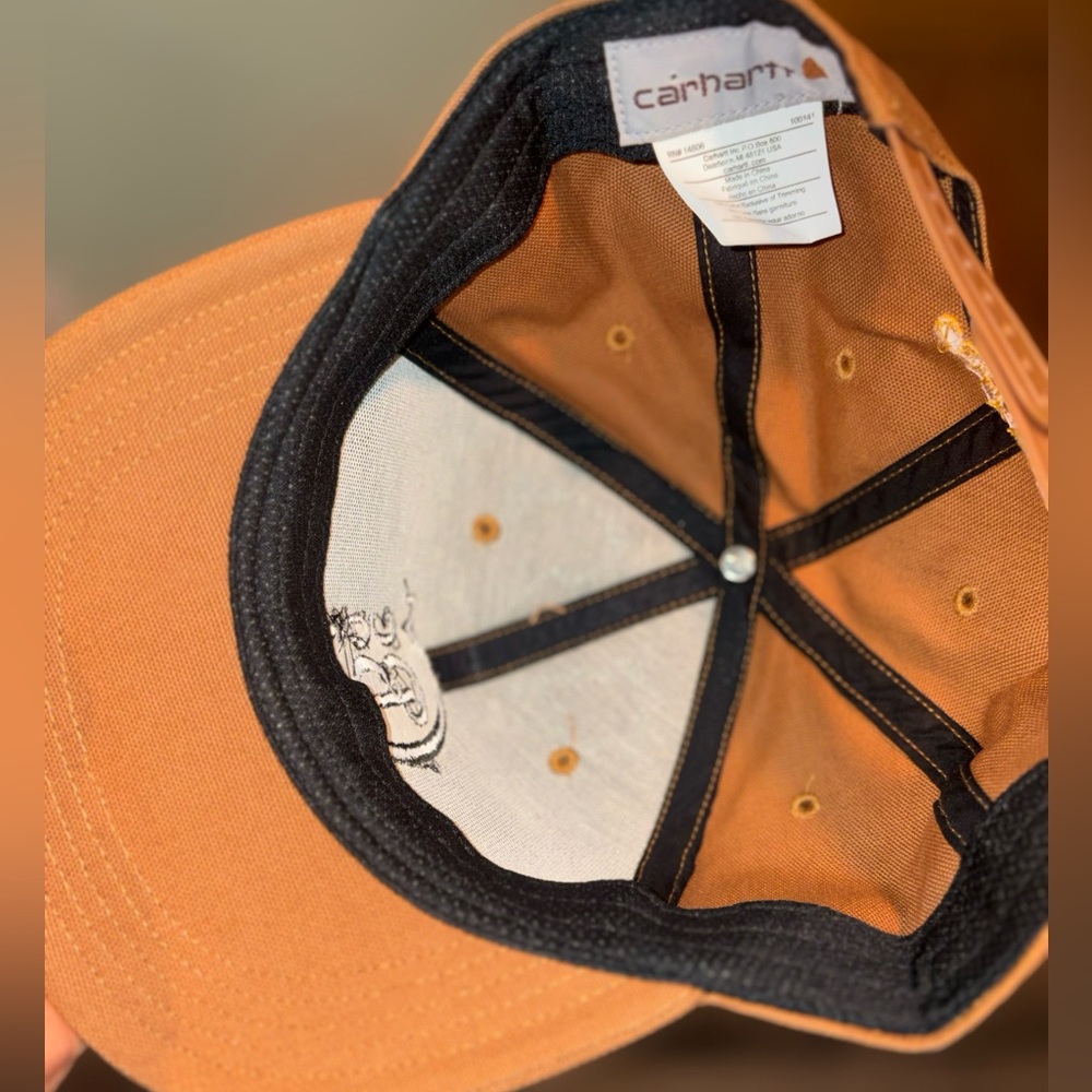 Carhartt Tan Logo Snapback - Picture 3 of 6